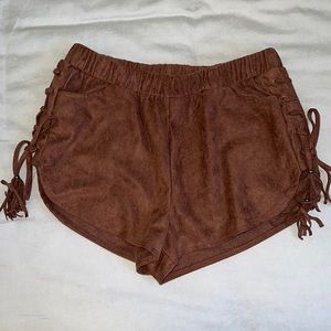 Kendall & Kylie Leather Shorts
